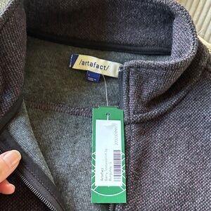 Artefact Men’s Heather Plum Zip-Up Sweater